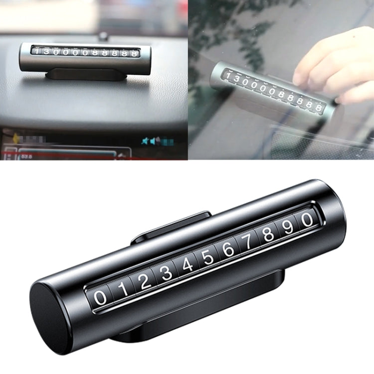 Car Metal Roller Creative Temporary Parking Card Parking Number Card, Metal Roller(Black), Metal Roller(Red), Metal Roller(Silver), Metal Roller (Silver Grey)