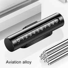 Load image into Gallery viewer, Car Metal Roller Creative Temporary Parking Card Parking Number Card, Metal Roller(Black), Metal Roller(Red), Metal Roller(Silver), Metal Roller (Silver Grey)