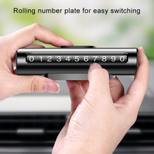 Load image into Gallery viewer, Car Metal Roller Creative Temporary Parking Card Parking Number Card, Metal Roller(Black), Metal Roller(Red), Metal Roller(Silver), Metal Roller (Silver Grey)