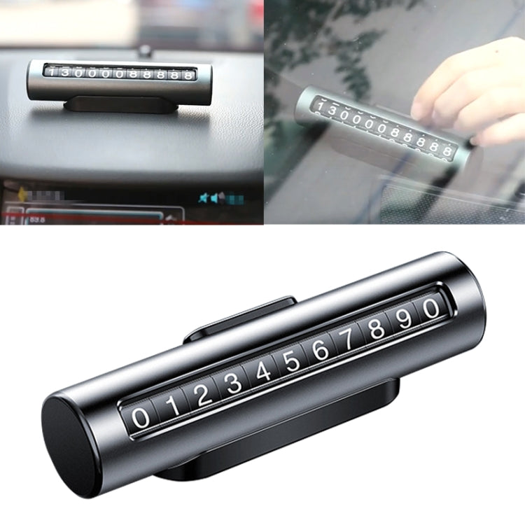 Car Metal Roller Creative Temporary Parking Card Parking Number Card, Metal Roller(Black), Metal Roller(Red), Metal Roller(Silver), Metal Roller (Silver Grey)