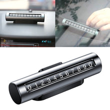 Load image into Gallery viewer, Car Metal Roller Creative Temporary Parking Card Parking Number Card, Metal Roller(Black), Metal Roller(Red), Metal Roller(Silver), Metal Roller (Silver Grey)
