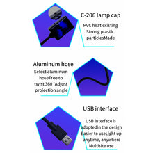 Load image into Gallery viewer, 5V 0.1W IPX4 Car Rotating Star Lights Starry Sky Atmosphere Lamp, C-206 (Blue Light), C-206 (Red Light)