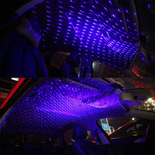 Load image into Gallery viewer, 5V 0.1W IPX4 Car Rotating Star Lights Starry Sky Atmosphere Lamp, C-206 (Blue Light), C-206 (Red Light)