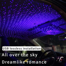 Load image into Gallery viewer, 5V 0.1W IPX4 Car Rotating Star Lights Starry Sky Atmosphere Lamp, C-206 (Blue Light), C-206 (Red Light)