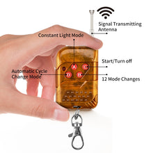 Load image into Gallery viewer, DC12V-24V / 18W 4 in 1 Front Grille Emergency Strobe Flash Warning Light Pickup 12LEDs Side Light Wireless Control 16 Modes