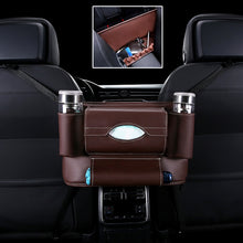 Load image into Gallery viewer, Car Front Seat Hanging Bag Paper Towel / Water Cup Storage Bag, Paper Towel / Water Cup (Red), Paper Towel / Water Cup (Wine Red), Paper Towel / Water Cup (Brown), Paper Towel / Water Cup (Black), Paper Towel / Water Cup, Paper Towel / Water Cup (Pink)...