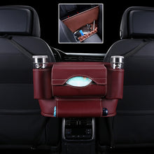 Load image into Gallery viewer, Car Front Seat Hanging Bag Paper Towel / Water Cup Storage Bag, Paper Towel / Water Cup (Red), Paper Towel / Water Cup (Wine Red), Paper Towel / Water Cup (Brown), Paper Towel / Water Cup (Black), Paper Towel / Water Cup, Paper Towel / Water Cup (Pink)...