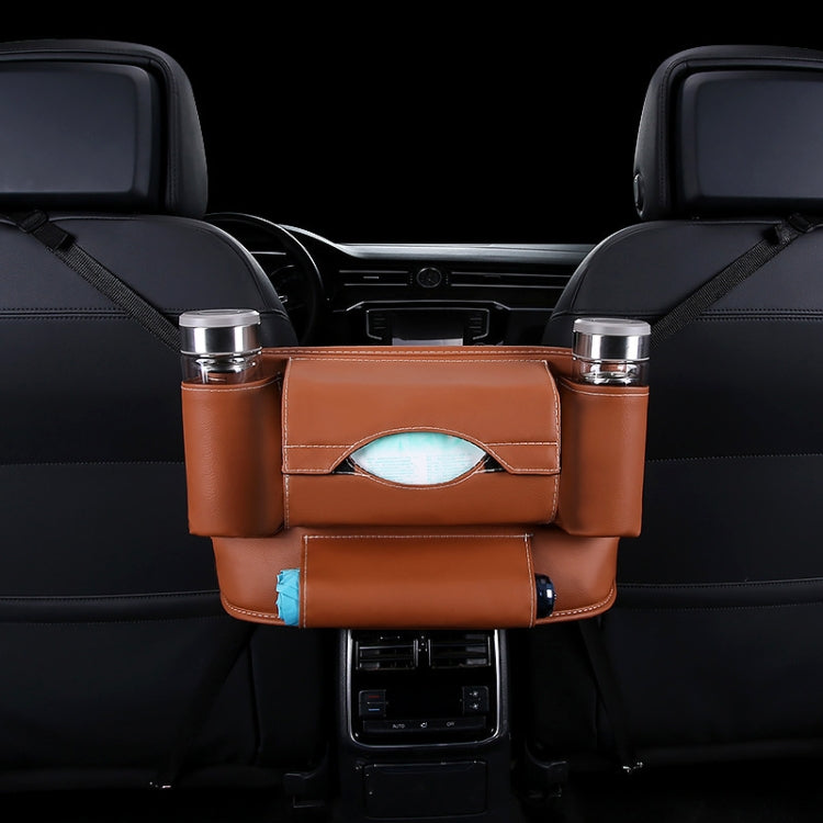Car Front Seat Hanging Bag Paper Towel / Water Cup Storage Bag, Paper Towel / Water Cup (Brown), Paper Towel / Water Cup (Black), Paper Towel / Water Cup, Paper Towel / Water Cup (Beige), Paper Towel / Water Cup (Red), Paper Towel / Water Cup (Wine Red)