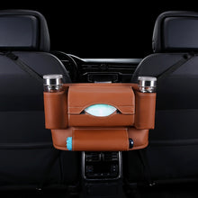Load image into Gallery viewer, Car Front Seat Hanging Bag Paper Towel / Water Cup Storage Bag, Paper Towel / Water Cup (Brown), Paper Towel / Water Cup (Black), Paper Towel / Water Cup, Paper Towel / Water Cup (Beige), Paper Towel / Water Cup (Red), Paper Towel / Water Cup (Wine Red)