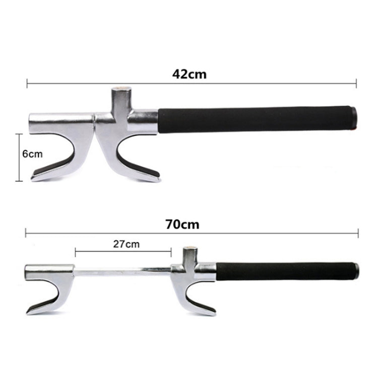 Car Adjustable Telescopic U Shape Steering Wheel Lock Anti-theft, without Safety Hammer
