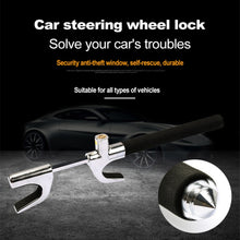 Load image into Gallery viewer, Car Adjustable Telescopic U Shape Steering Wheel Lock Anti-theft Cipher Lock with Safety Hammer, with Safety Hammer