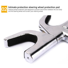 Load image into Gallery viewer, Car Adjustable Telescopic U Shape Steering Wheel Lock Anti-theft Cipher Lock with Safety Hammer, with Safety Hammer