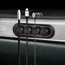 Load image into Gallery viewer, Car Carbon Fiber Magnetic Clamp Cable Storage Box Creative Desktop Hub Organizer, Desktop Hub Organizer