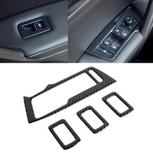 Load image into Gallery viewer, Car Carbon Fiber Window Glass Lifter Panel Decorative Sticker for Volkswagen Tiguan L 2019-2021, Window Glass Lifter