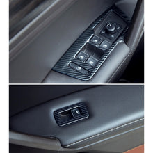 Load image into Gallery viewer, Car Carbon Fiber Window Glass Lifter Panel Decorative Sticker for Volkswagen Tiguan L 2019-2021, Window Glass Lifter