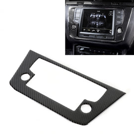 Car Carbon Fiber Navigation Frame Decorative Sticker for Volkswagen Tiguan L 2019-2021, Low Configuration, Navigation Frame, Low Configuration