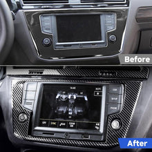 Load image into Gallery viewer, Car Carbon Fiber Navigation Frame Decorative Sticker for Volkswagen Tiguan L 2019-2021, Low Configuration, Navigation Frame, Low Configuration