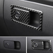 Load image into Gallery viewer, Car Carbon Fiber Front Passenger Seat Storage Handle Decorative Sticker for Volkswagen Tiguan L 2019-2021, Front Passenger Seat Storage Handle