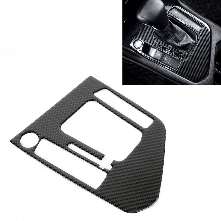 Car Carbon Fiber Gear Shift Panel Decorative Sticker for Volkswagen Tiguan L 2019-2021, Gear Shift Panel