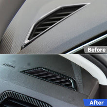 Load image into Gallery viewer, Car Carbon Fiber Dashboard Air Outlet Frame Decorative Sticker for Volkswagen Tiguan L 2019-2021, Dashboard Air Outlet