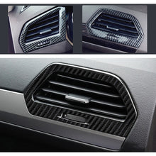 Load image into Gallery viewer, Car Carbon Fiber Central Control Side Air Outlet Frame Decorative Sticker for Volkswagen Tiguan L 2019-2021, Central Control Side Air Outlet