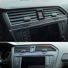 Load image into Gallery viewer, Car Carbon Fiber Central Control Air Outlet Frame Decorative Sticker for Volkswagen Tiguan L 2019-2021, Central Control Air Outlet