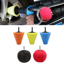 Load image into Gallery viewer, 5 in 1 3 inch Car Polishing Disc Set Wheel Rim Polishing Waxing Sponge, 5 in 1
