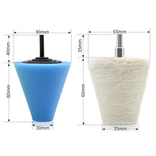 Load image into Gallery viewer, 6 in 1 3 inch Car Polishing Disc Set Wheel Rim Polishing Waxing Sponge, 6 in 1