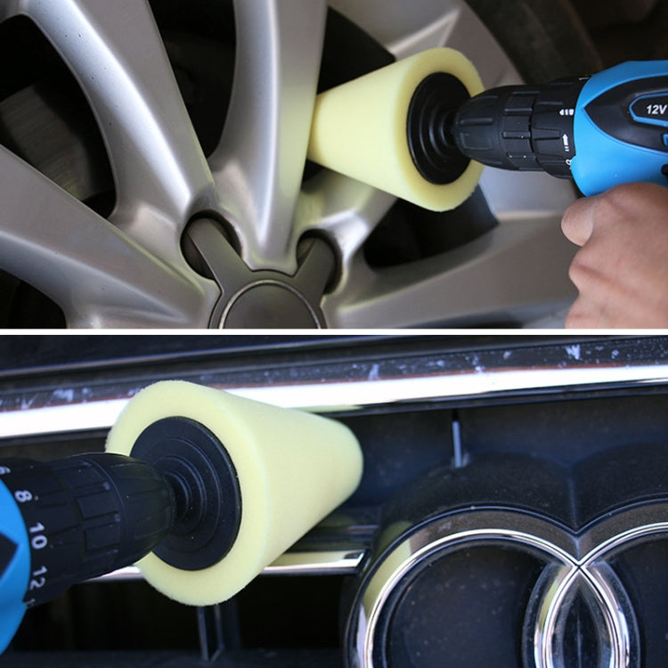 6 in 1 3 inch Car Polishing Disc Set Wheel Rim Polishing Waxing Sponge, 6 in 1