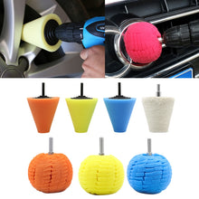 Load image into Gallery viewer, 7 in 1 3 inch Car Polishing Disc Set Wheel Rim Polishing Waxing Sponge, 7 in 1