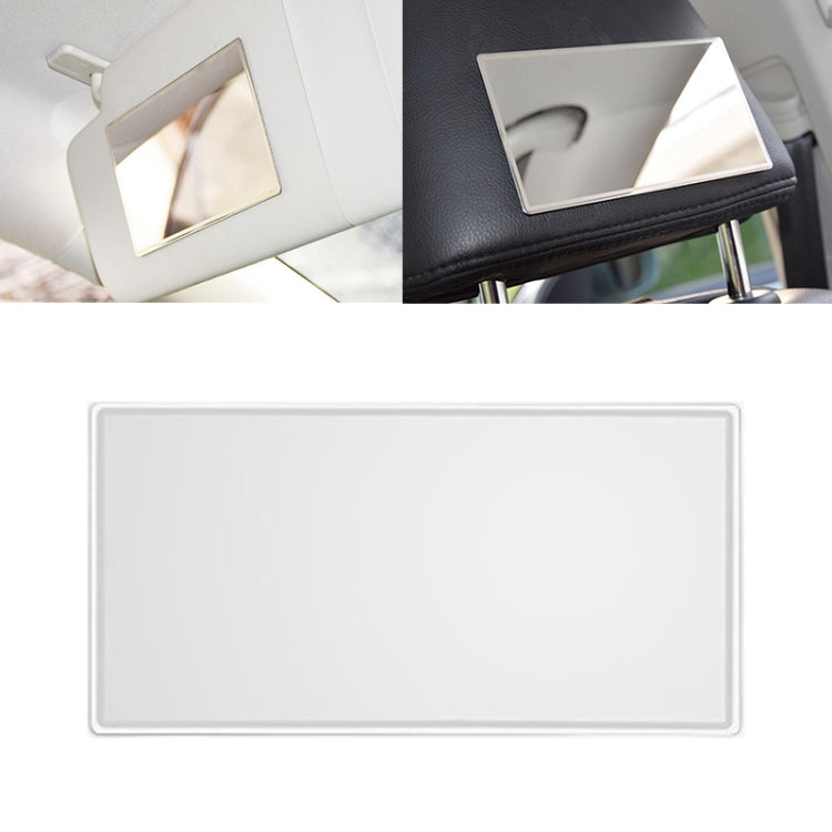 Portable Car Sunshade Makeup Mirror Stainless Steel Vanity Mirror, Size: 110 x 65mm, 110 x 65mm