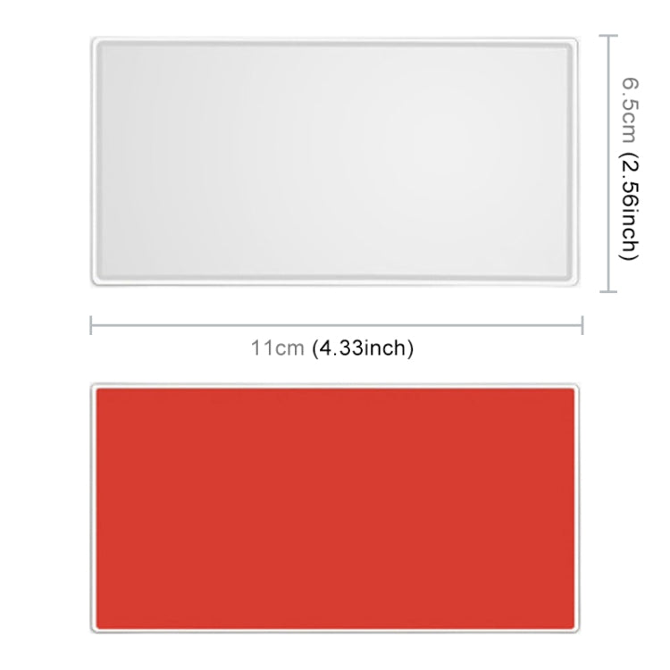 Portable Car Sunshade Makeup Mirror Stainless Steel Vanity Mirror, Size: 110 x 65mm, 110 x 65mm