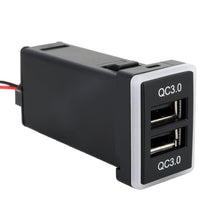 Load image into Gallery viewer, Car QC3.0 Fast Charge USB Interface Modification Charger for Toyota, Fuse to Take Power, Fuse (Red Light), Fuse (Ice Blue Light), Fuse (Blue Light), Fuse (Green Light), Fuse (Orange Light)