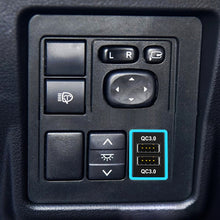 Load image into Gallery viewer, Car QC3.0 Fast Charge USB Interface Modification Charger for Toyota, Fuse to Take Power, Fuse (Red Light), Fuse (Ice Blue Light), Fuse (Blue Light), Fuse (Green Light), Fuse (Orange Light)