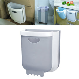Car Folding Trash Can Household Kitchen Wall-mounted Ashbin