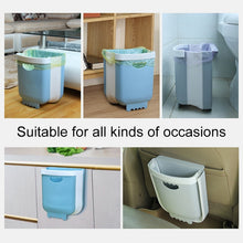 Load image into Gallery viewer, Car Folding Trash Can Household Kitchen Wall-mounted Ashbin