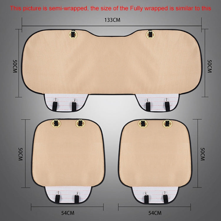 3 in 1 Car Seat Cushion Free Binding All Inclusive Seat Mat Set, All Inclusive (Beige), All Inclusive (Red), All Inclusive (Black), All Inclusive (Coffee), All Inclusive (Grey), All Inclusive (Blue)
