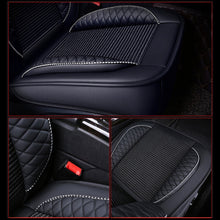 Load image into Gallery viewer, Car Leather Ice Silk Cushion Four Seasons Universal Seat Mat Set, Luxury Version