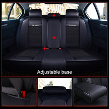 Load image into Gallery viewer, Car Leather Ice Silk Cushion Four Seasons Universal Seat Mat Set, Luxury Version