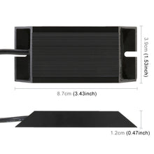 Load image into Gallery viewer, 2 PCS 1156 / BAU15S DC12V 50W 6 Ohms Turn Signal / Reversing Light / Brake Light Split Dual Resistance Decoder, 1156 / BAU15S