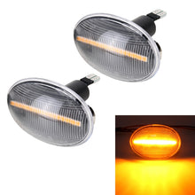 Load image into Gallery viewer, 2 PCS DC12V / 3W Car LED Dynamic Blinker Side Lights Flowing Water Turn Signal Light for BMW Mini Cooper, Amber Light, For BMW Mini Cooper (Black), For BMW Mini Cooper