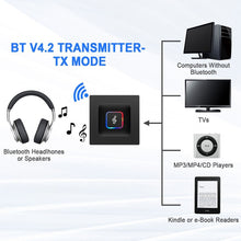 Load image into Gallery viewer, BM5 2 in 1 Bluetooth 4.2 Transmitter and Receiver, BM5
