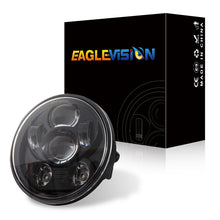 Load image into Gallery viewer, EagleVision DC9-30V 35W 6000K 4000LM 5.75 inch Round Motorcycle 6LEDs Headlight for Harley-Davidson, 5.75 inch 6LEDs