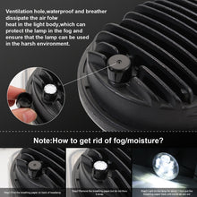 Load image into Gallery viewer, EagleVision DC9-30V 35W 6000K 4000LM 5.75 inch Round Motorcycle 6LEDs Headlight for Harley-Davidson, 5.75 inch 6LEDs