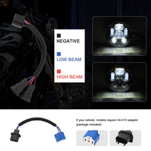 Load image into Gallery viewer, EagleVision DC9-30V 35W 6000K 4000LM 5.75 inch Round Motorcycle 6LEDs Headlight for Harley-Davidson, 5.75 inch 6LEDs