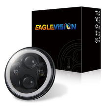 Load image into Gallery viewer, EagleVision DC9-30V 35W 6000K 4000LM 5.75 inch Round Motorcycle LED Headlight with Angel Eye for Harley-Davidson, 5.75 inch with Angel Eye
