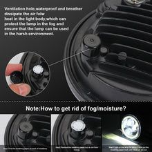 Load image into Gallery viewer, EagleVision DC9-30V 35W 6000K 4000LM 5.75 inch Round Motorcycle LED Headlight with Angel Eye for Harley-Davidson, 5.75 inch with Angel Eye