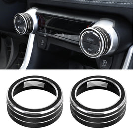 2 PCS Car Aluminum Alloy Air Conditioner Knob Case for Toyota RAV4 / Wildlander, For Toyota RAV4 / Wildlander (Black), For Toyota RAV4 / Wildlander (Blue), For Toyota RAV4 / Wildlander (Red)