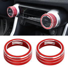 Load image into Gallery viewer, 2 PCS Car Aluminum Alloy Air Conditioner Knob Case for Toyota RAV4 / Wildlander, For Toyota RAV4 / Wildlander (Black), For Toyota RAV4 / Wildlander (Blue), For Toyota RAV4 / Wildlander (Red)