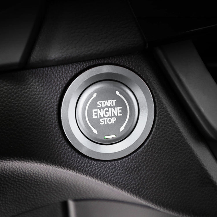 Car Engine Start Key Push Button Ring Trim Metal Sticker Decoration for Cadillac CT5 CT4 XT4 XT6 / Chevrolet Silverado, For Cadillac CT5